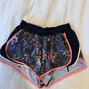 lululemon athletica Black and Pink Athletic Shorts